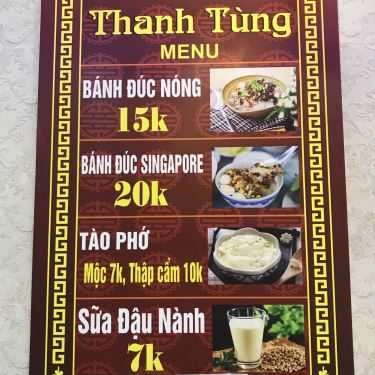 Thực đơn- Ăn vặt Bánh Đúc Nóng Thanh Tùng