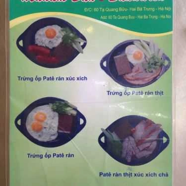 Thực đơn- Ăn vặt Bánh Mì Bà Dần - Tạ Quang Bửu