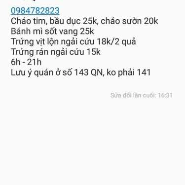Tổng hợp- Cafe Bánh Mì & Cháo Các Loại