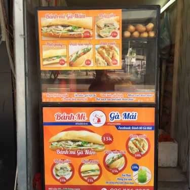 Thực đơn- Ăn vặt Bánh Mì Gà Mái
