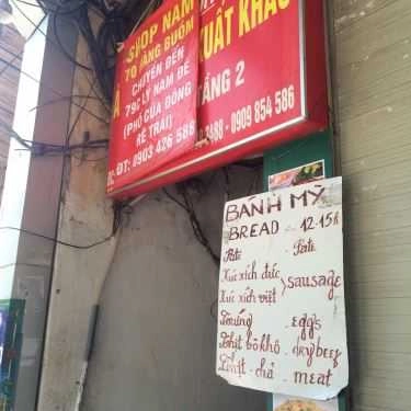 Thực đơn- Ăn vặt Bánh Mì - Hàng Buồm