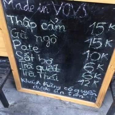 Thực đơn- Ăn vặt Bánh Mì Vợ Ong Vàng - Đại La
