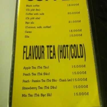 Thực đơn- With Coffee - Vĩnh Tuy