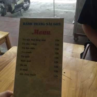 Thực đơn- Ăn vặt Bánh Tráng Sài Gòn - Trần Quốc Hoàn