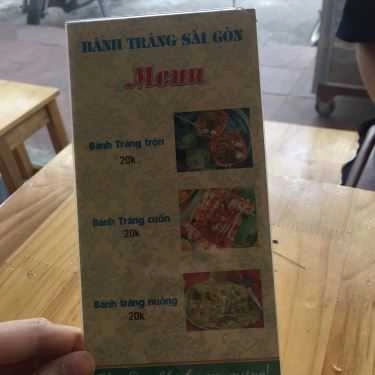 Thực đơn- Ăn vặt Bánh Tráng Sài Gòn - Trần Quốc Hoàn