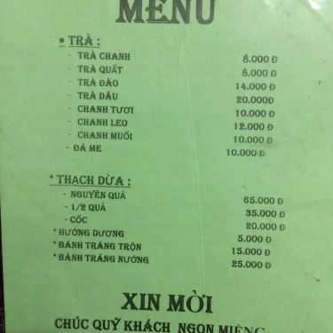 Thực đơn- Ăn vặt Bánh Tráng Trộn & Đồ Uống Các Loại - Vĩnh Hồ
