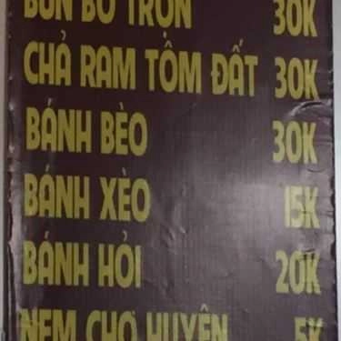 Thực đơn- Ăn vặt Bánh Xèo Bình Định - Đội Cấn
