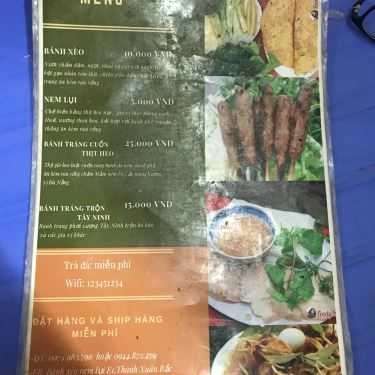 Thực đơn- Ăn vặt Bánh Xèo Nem Lụi E1