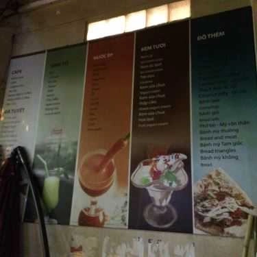 Thực đơn- Bảo An - Cafe & Chè Đà Nẵng