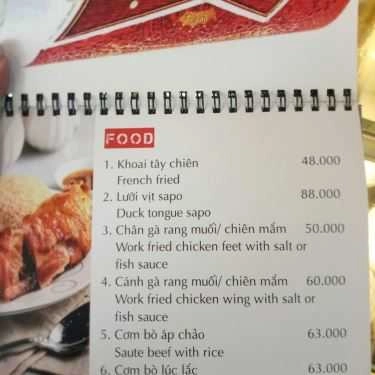 Thực đơn- Baron Coffee