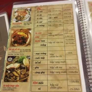 Thực đơn- Quán Nhậu BBQ Bụi - Bia Tự Do