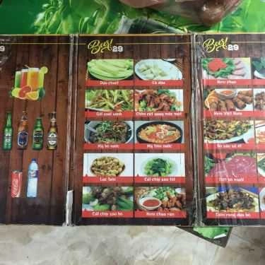Thực đơn- Quán Nhậu Beer 29