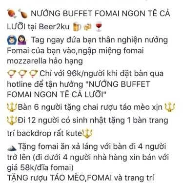 Tổng hợp- Quán Nhậu Beer 2Ku - X98 Hoàng Cầu
