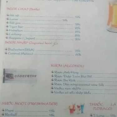 Thực đơn- Quán Nhậu Beer 2Ku - X98 Hoàng Cầu
