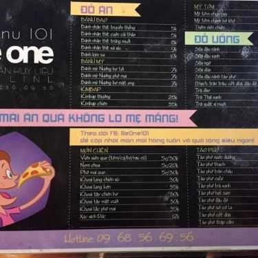 Thực đơn- Beone 101 - Đồ Ăn Vặt
