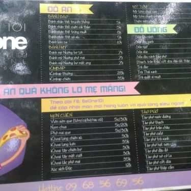 Thực đơn- Beone 101 - Đồ Ăn Vặt