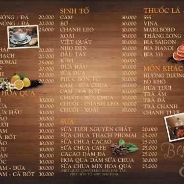 Thực đơn- Berriver Cafe