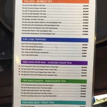 Thực đơn- Betta - Coffee & Bubble Tea