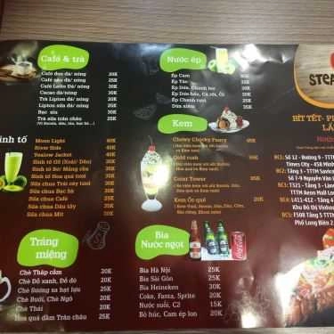 Thực đơn- Nhà Hàng Steak Way - Times City