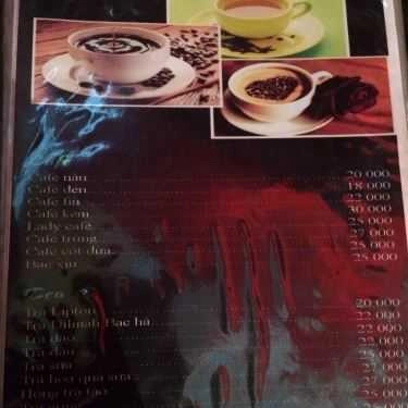 Thực đơn- Book Cafe - Tạ Quang Bửu