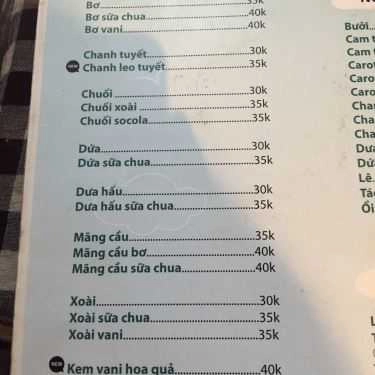 Thực đơn- Book Cafe - Tạ Quang Bửu