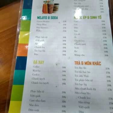 Thực đơn- Cafe Breadkafe