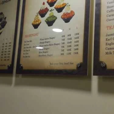 Thực đơn- Cafe Brobingsu - Nguyễn Phong Sắc