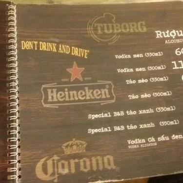 Thực đơn- Quán Nhậu Bromance & Beer