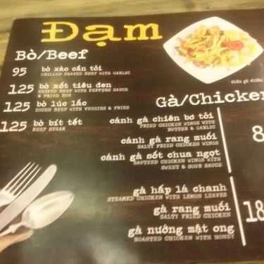 Thực đơn- Quán Nhậu Bromance & Beer