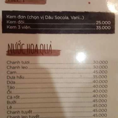 Thực đơn- Brother Coffee