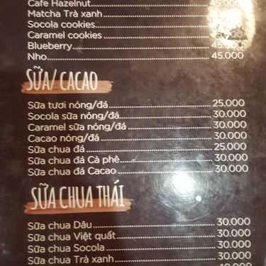 Thực đơn- Brother Coffee