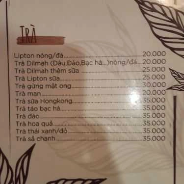 Thực đơn- Brother Coffee