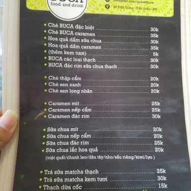 Tổng hợp- Cafe Buca - Food & Drinks