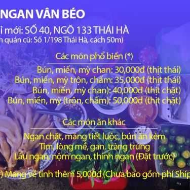 Tổng hợp- Ăn vặt Bún Ngan Vân Béo - Thái Hà