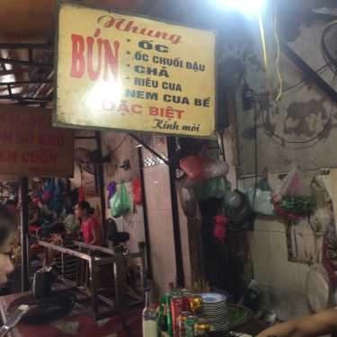 Thực đơn- Ăn vặt Bún Nhung - Ngõ Chợ Đồng Xuân