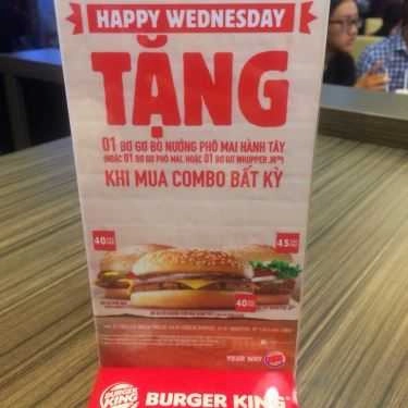 Tổng hợp- Nhà Hàng Burger King - AEON Mall Long Biên