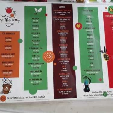 Thực đơn- By The Way - Cafe & Ăn Vặt