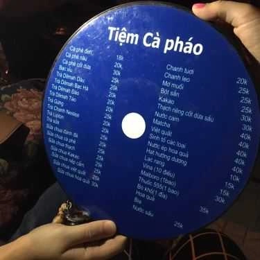 Thực đơn- Cà Phê Cà Pháo - Trần Huy Liệu