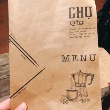 Thực đơn- Cà Phê Chợ - Đặng Văn Ngữ