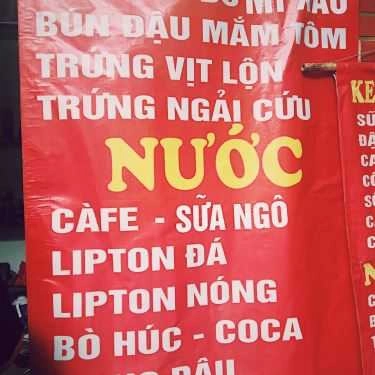 Thực đơn- Cà Phê Nước Ép Trái Cây & Bánh Mì