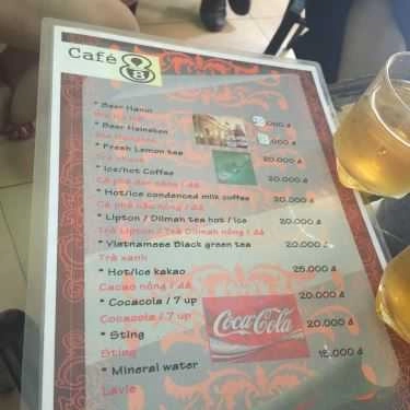 Thực đơn- Cafe 88 - Nguyễn Văn Tố