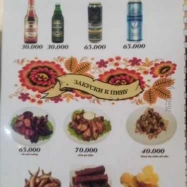 Thực đơn- Cafe Berezka - Russian & Ukrainian Cuisine