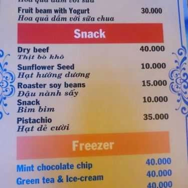Thực đơn- Bin - Coffee & Fastfood