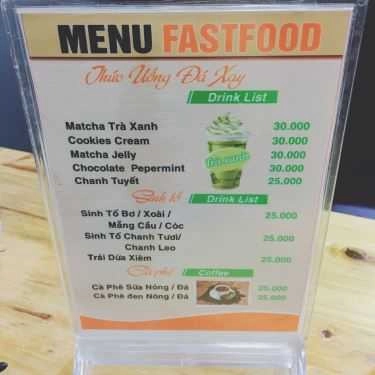 Thực đơn- Cafe Fastfood - Big C Thăng Long