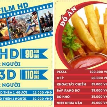 Thực đơn- Film 3D Box Cafe - Thụy Khuê