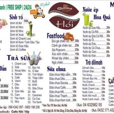 Thực đơn- The Coffee Hói