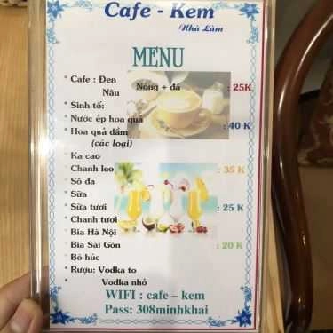 Tổng hợp- Cafe & Kem Nhà Làm - Minh Khai