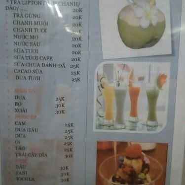 Thực đơn- Khánh Linh Cafe - KĐT Văn Phú