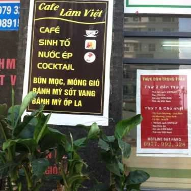 Thực đơn- Lâm Việt Cafe