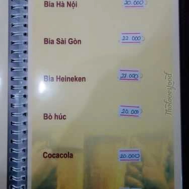 Thực đơn- Mai Linh Cafe - Khách Sạn Mùa Xuân